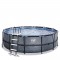 Swimming pool EXIT Stone ø450 x 122 cm with filter pump