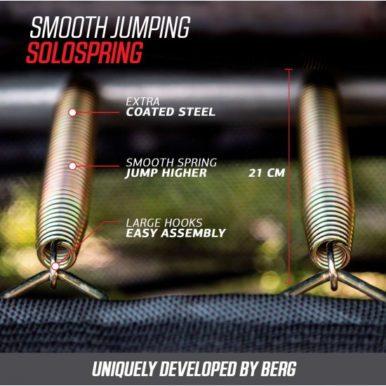 BERG Favorit InGround maasisene batuut turvavõrguga aias