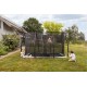 BERG Ultim Champion ECO FlatGround 410 ristkülikukujuline batuut turvavõrguga