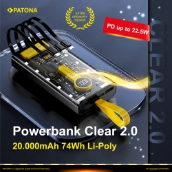 PATONA Powerbank Clear 2.0 PD22.5W 20,000mAh