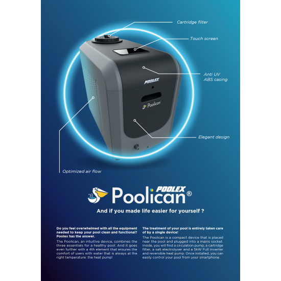 Poolican 4 solutions in 1 full inverter heatpump