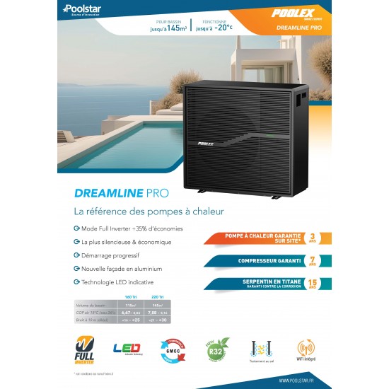Tепловой насос для бассейна Poolex Dreamline Pro TRI