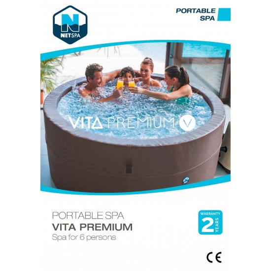 NetSpa Vita Premium Ø184 cm x 73 cm soojendusega mullivann