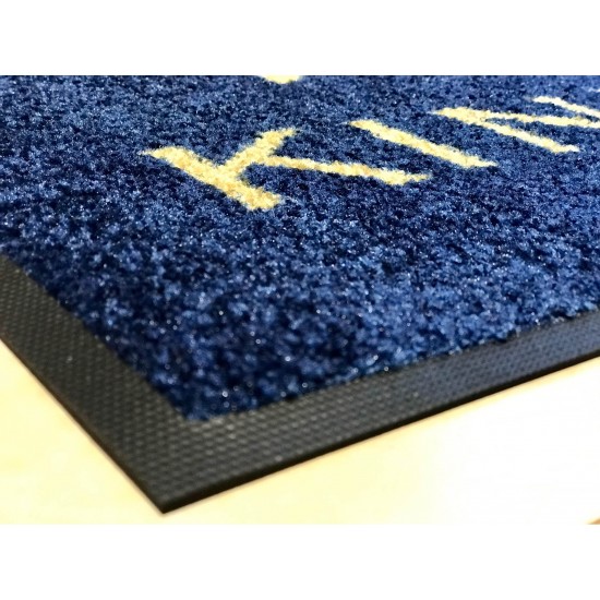 Printed logo mat