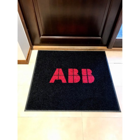 Printed logo mat