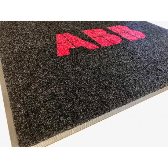 Printed logo mat