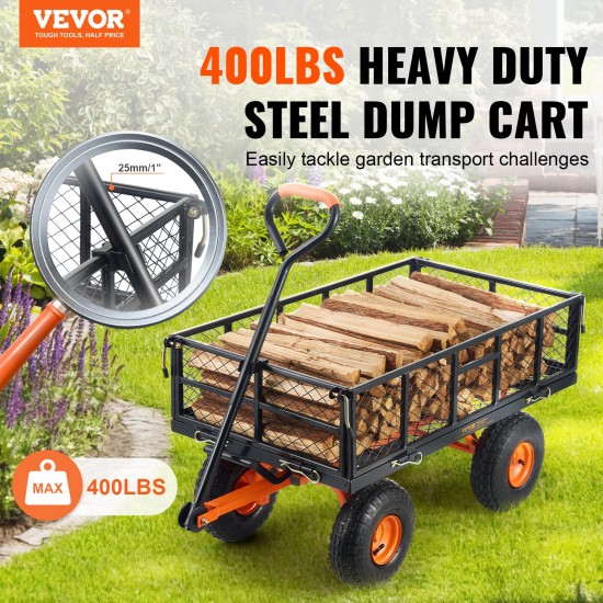 VEVOR Heavy-Duty metallist aiakäru 180 kg spordiväljakute ja hoovi hooldusel VEVOR Heavy-Duty metallist aiakäru 180 kg spordiväljakute ja hoovi hooldusel