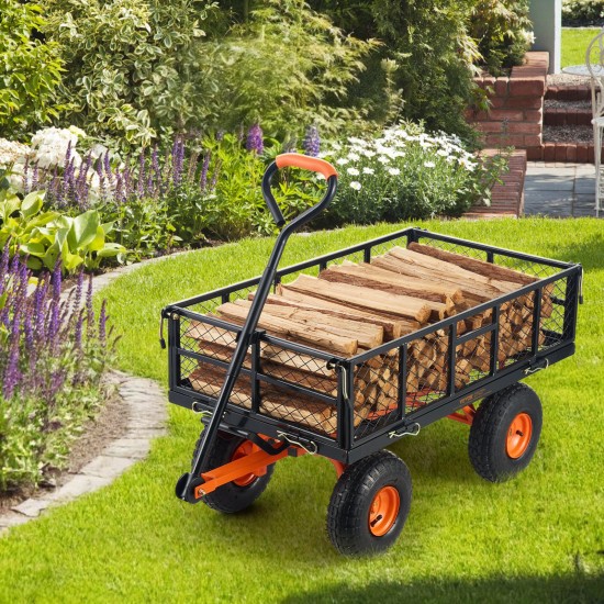 VEVOR Heavy-Duty metallist aiakäru 180 kg spordiväljakute ja hoovi hooldusel VEVOR Heavy-Duty metallist aiakäru 180 kg spordiväljakute ja hoovi hooldusel