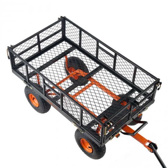 VEVOR Heavy-Duty metallist aiakäru 180 kg spordiväljakute ja hoovi hooldusel VEVOR Heavy-Duty metallist aiakäru 180 kg spordiväljakute ja hoovi hooldusel